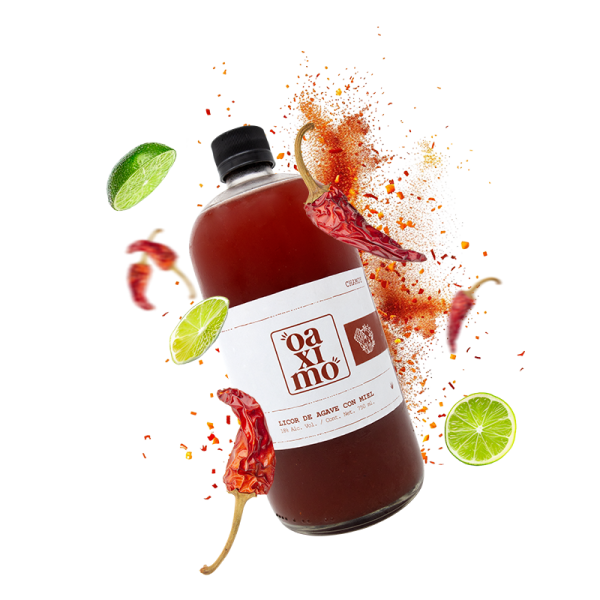 Licor de agave, mezcal, sabor chamoy